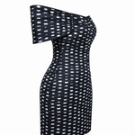 D-38BL-28033 raisa_vanessa polka-dot-pleated-organza-sculptural-mini-dress