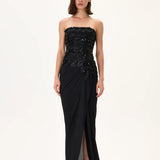 SS26-D-1049-34 raisa_vanessa black-gown-with-beaded-leaf-motive-striped-corset-top-and-fully-embroidered-flower-detail