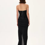 SS26-D-1049-38 raisa_vanessa black-gown-with-beaded-leaf-motive-striped-corset-top-and-fully-embroidered-flower-detail