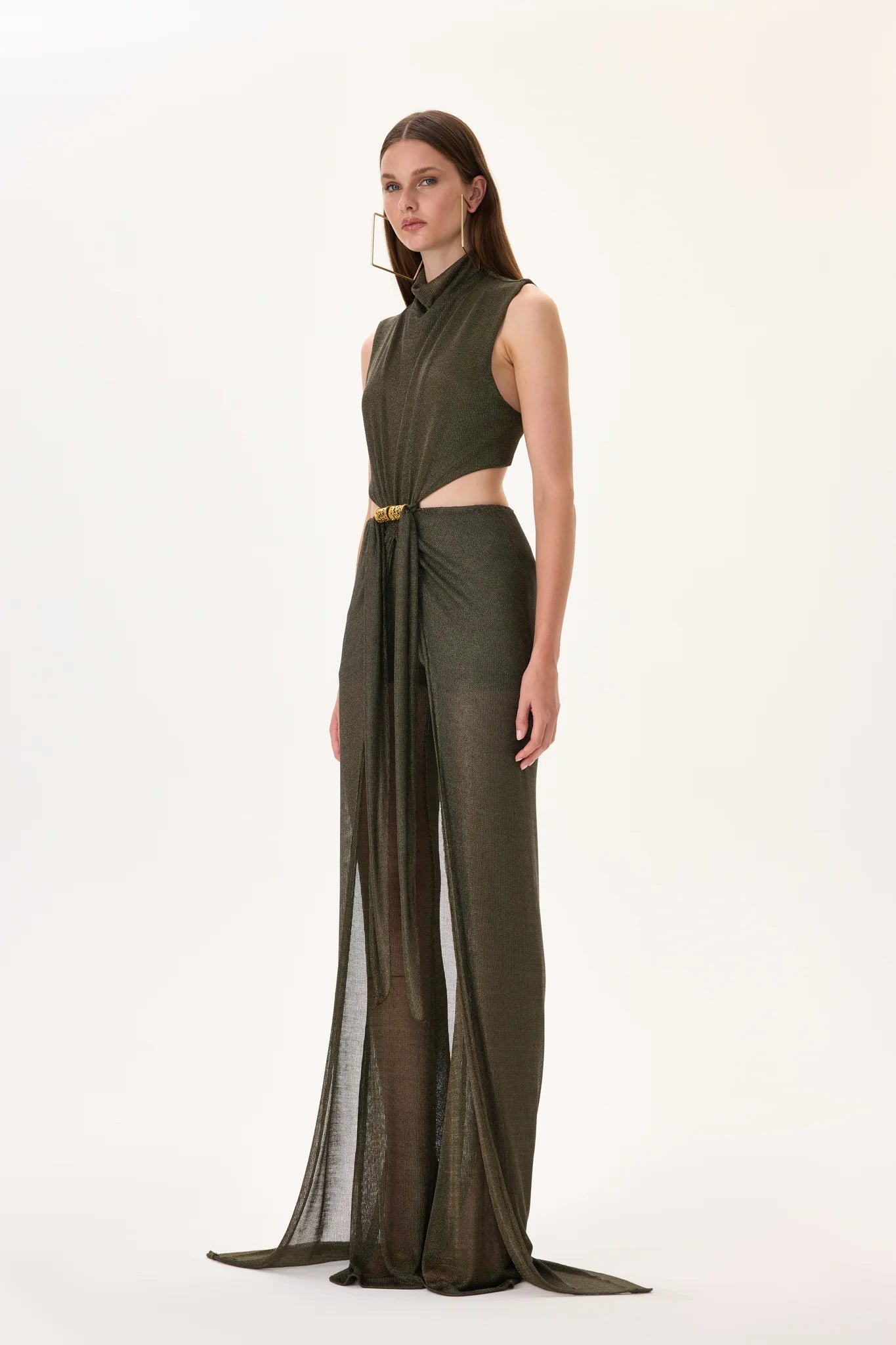 SS26-JS-1002-36 raisa_vanessa knitted-khaki-jumpsuit-with-gold-metal-accessories-and-train