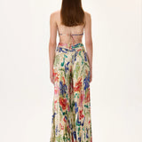 SS26-JS-1003-38 raisa_vanessa ecru-pleated-viscose-multi-color-flower-printed-jumpsuit-with-gold-foil-accents