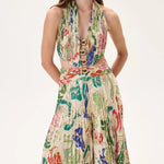 SS26-JS-1003-40 raisa_vanessa ecru-pleated-viscose-multi-color-flower-printed-jumpsuit-with-gold-foil-accents