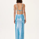 SS26-S-1006-38 raisa_vanessa metallic-jersey-skirt-with-gold-belt-and-side-slit
