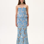 SS26-S-1003-34 raisa_vanessa denim-lace-maxi-skirt-with-gold-metal-centered-flower-embroidery