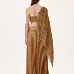 SS26-T-1011-38 raisa_vanessa pleated-chiffon-one-sleeved-crop-top-with-elasticated-back