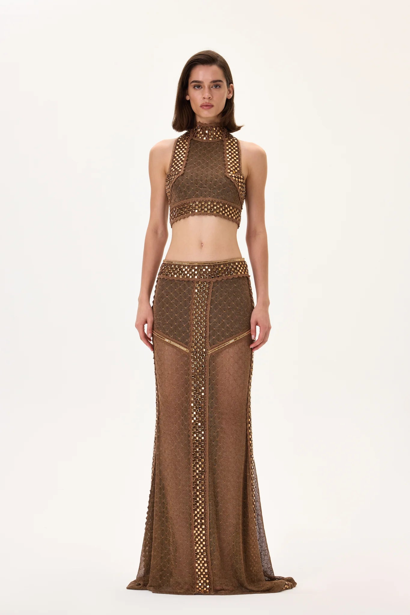 SS26-T-1016-34 raisa_vanessa knitted-crop-top-with-bronze-stone-borderline-and-fully-buttoned-back