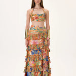 SS26-T-1023-34 raisa_vanessa orange-pleated-viscose-multi-color-flower-printed-crop-top-with-gold-foil-accents