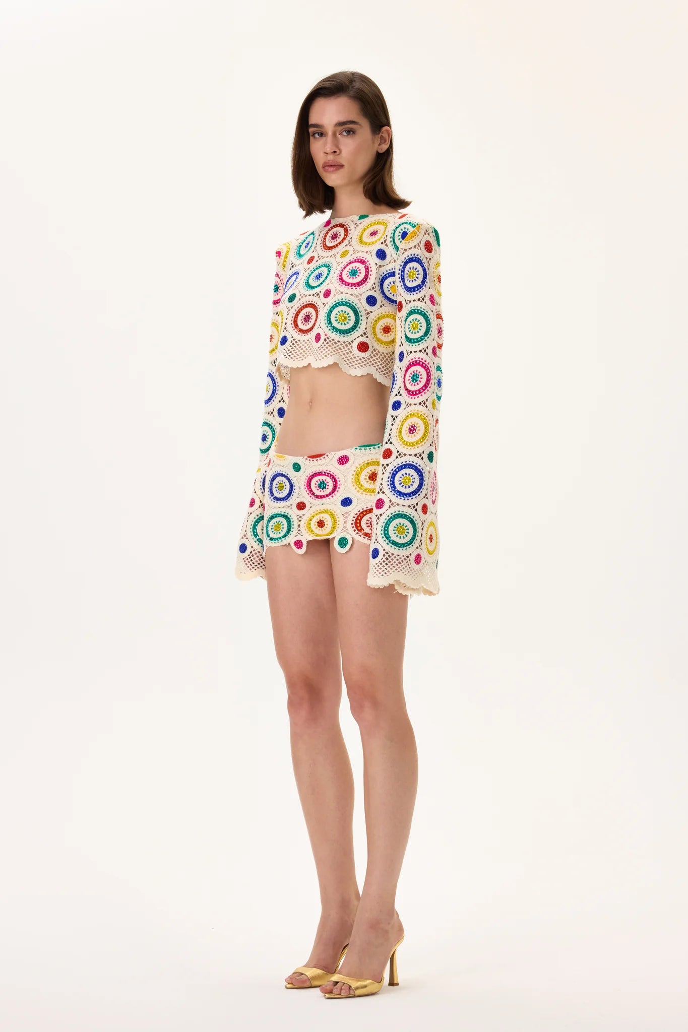 SS26-S-1016-36 raisa_vanessa crochet-multi-color-crystal-printed-mini-skirt