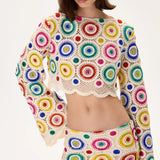 SS26-S-1016-40 raisa_vanessa crochet-multi-color-crystal-printed-mini-skirt