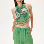 SS26-P-1013-38 raisa_vanessa green-chiffon-jogger-style-pants-with-elasticated-waistband-and-pockets