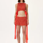 SS26-S-1020-34 raisa_vanessa vivid-pomegranate-pearl-mini-skirt