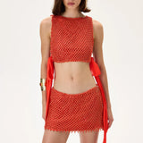 SS26-S-1020-40 raisa_vanessa vivid-pomegranate-pearl-mini-skirt