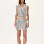 SS26-T-1036-34 raisa_vanessa metallic-silver-armor-cowl-neckline-top