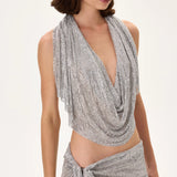 SS26-S-1025-40 raisa_vanessa metallic-silver-armor-mini-skirt-with-side-slit