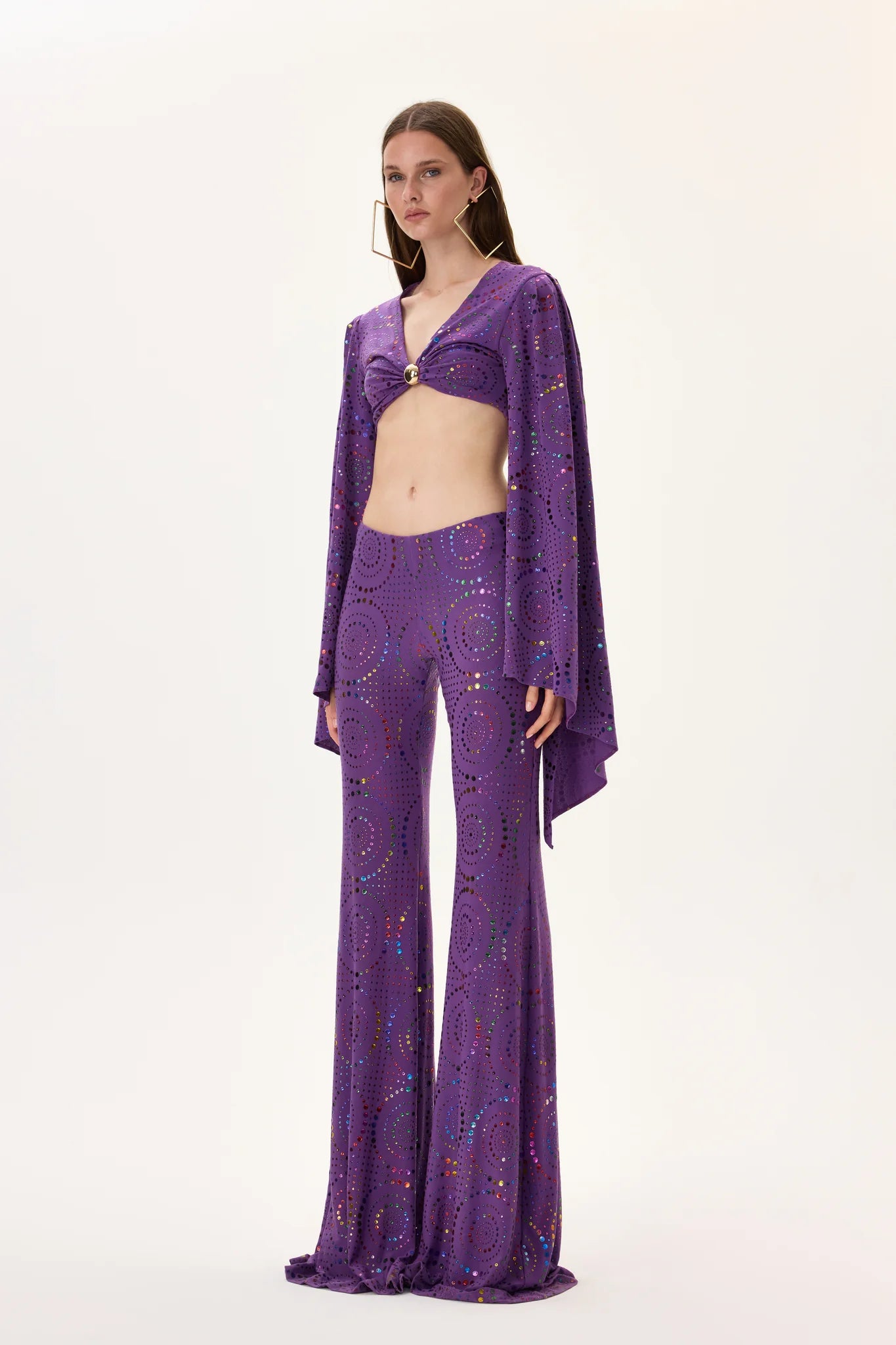 SS26-T-1040-36 raisa_vanessa multicolor-foil-printed-purple-jersey-crop-top-with-flare-sleeves