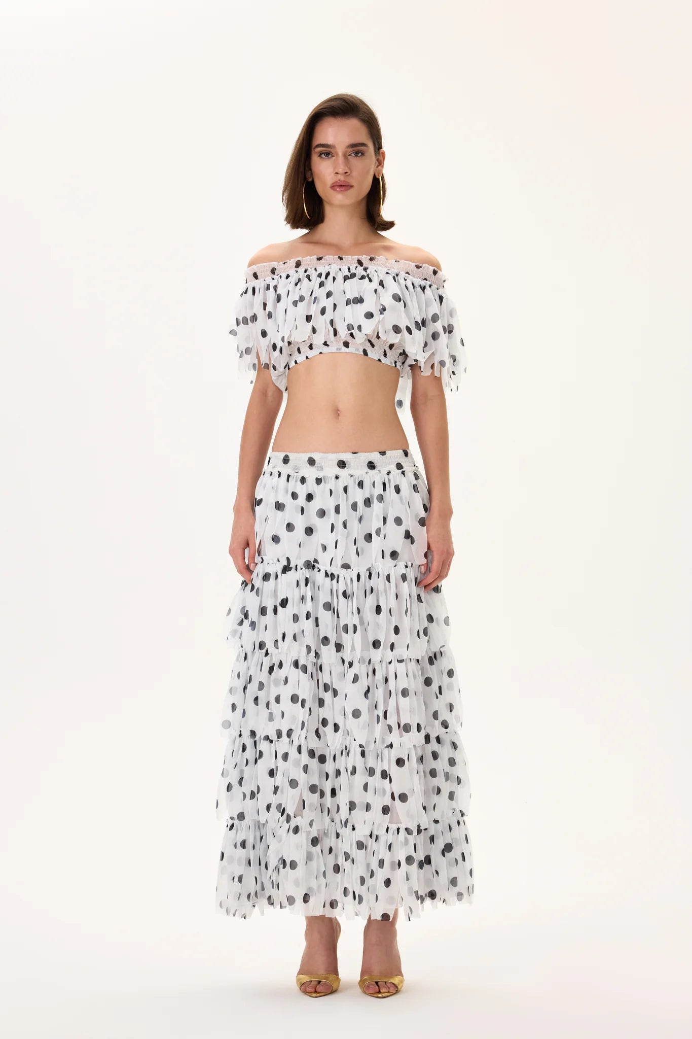 SS26-T-1041-34 raisa_vanessa laser-cut-polka-dot-chiffon-elasticated-crop-top