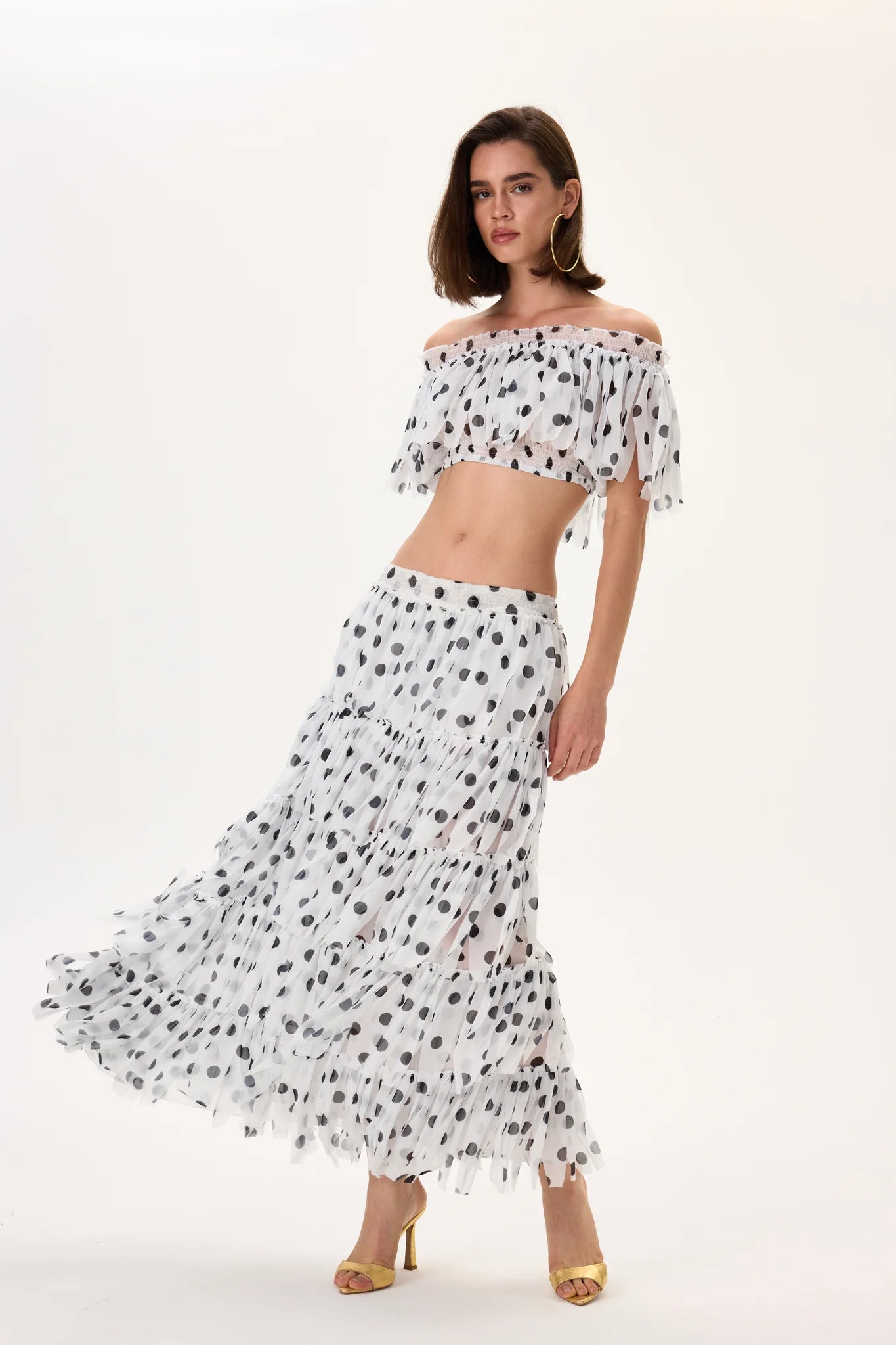 SS26-S-1029-40 raisa_vanessa aser-cut-polka-dot-chiffon-elasticated-midi-skirt