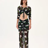 SS26-S-1032-34 raisa_vanessa flower-patterned-gathered-chiffon-skirt-with-front-slit