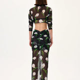 SS26-S-1032-38 raisa_vanessa flower-patterned-gathered-chiffon-skirt-with-front-slit
