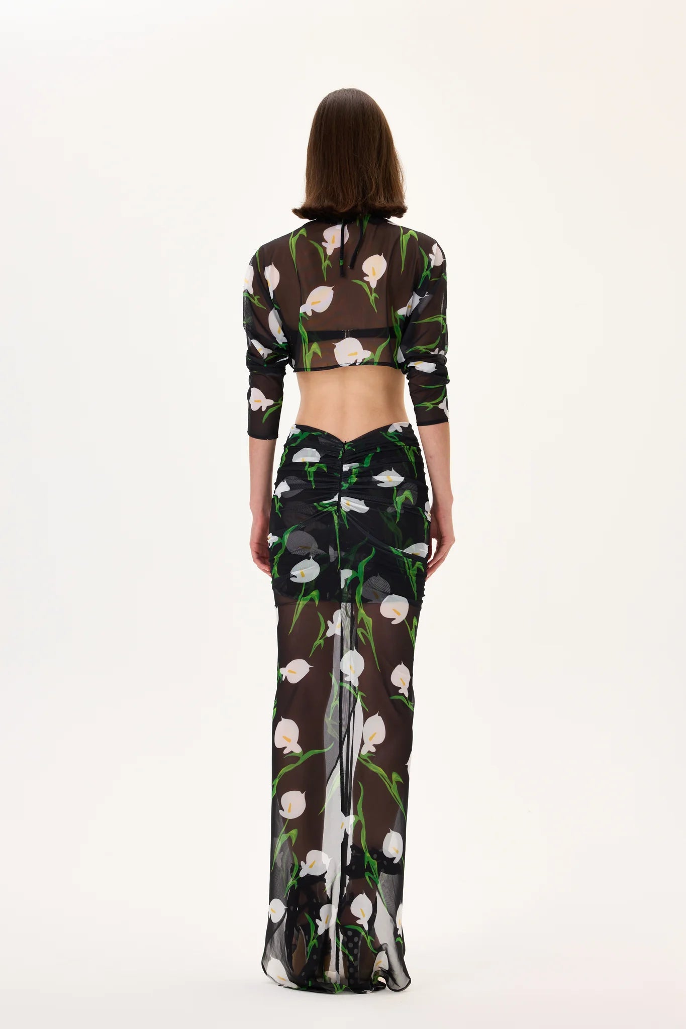 SS26-S-1032-38 raisa_vanessa flower-patterned-gathered-chiffon-skirt-with-front-slit