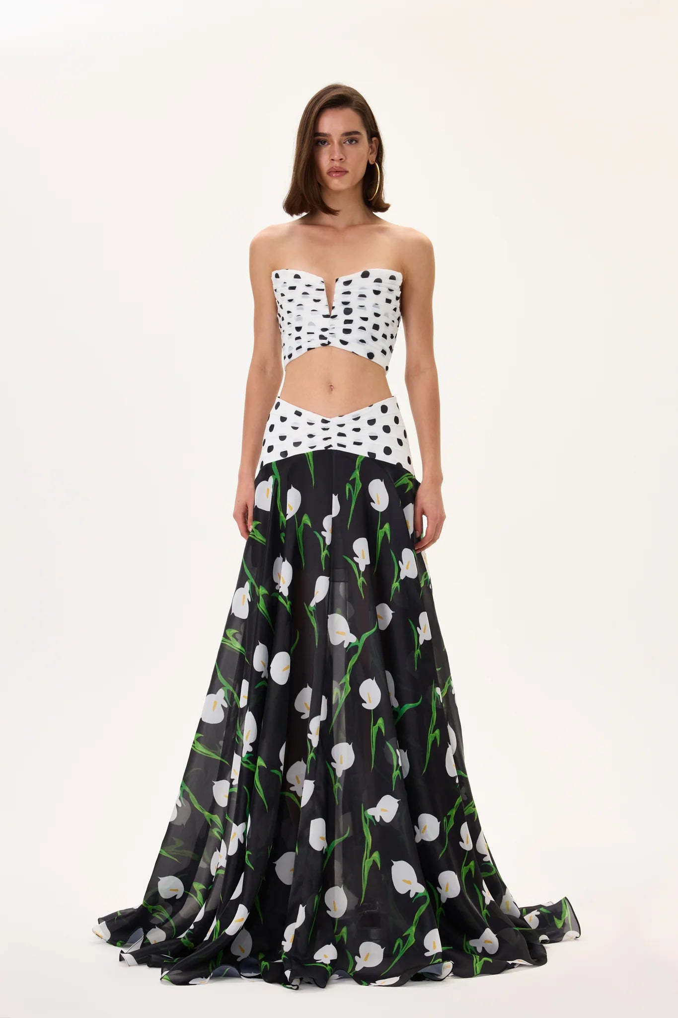 SS26-T-1044-34 raisa_vanessa white-polka-dot-draped-corset-top