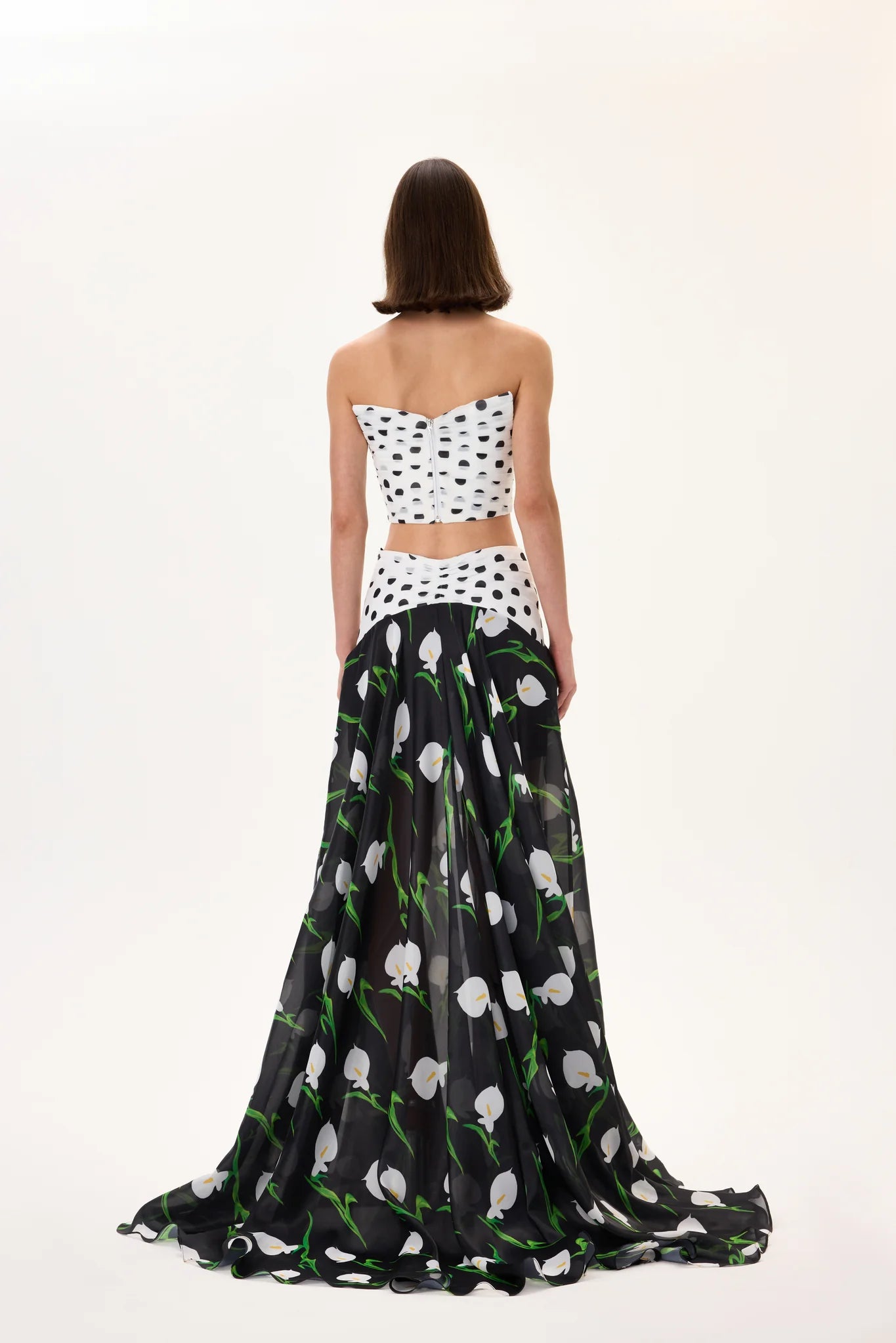 SS26-T-1044-38 raisa_vanessa white-polka-dot-draped-corset-top