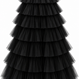 Puffy Maxi Skirt with Ruffle Details