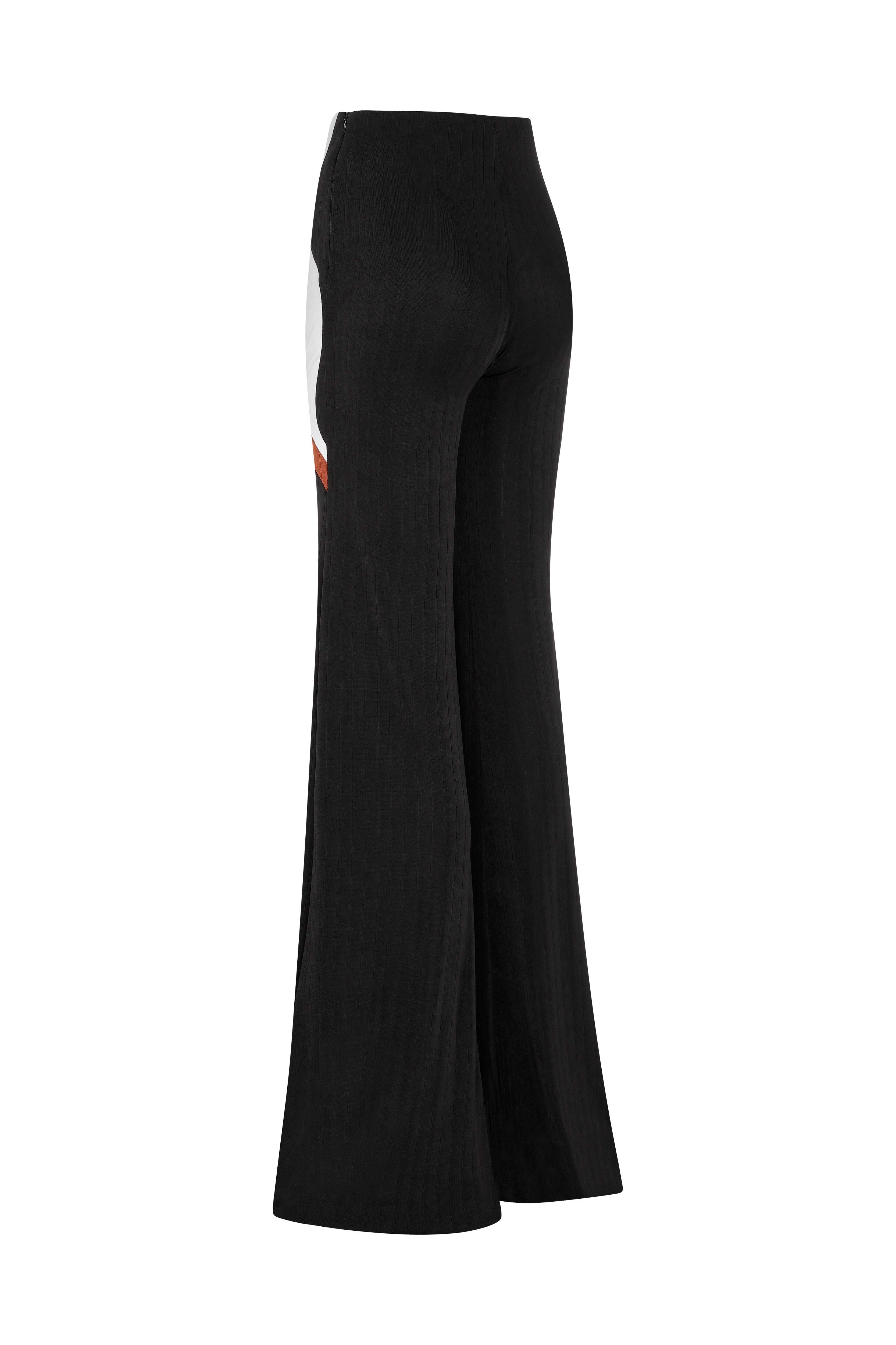African Colour Blocked Wide Leg Pants