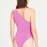 Pink One Shouldered Swimsuit