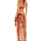 Hand Embroidered Crystal Embellishments Sarong with Hologram Details