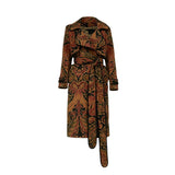 Paisley Patterned Trenchcoat