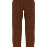 Knit-Patterned Wool Jogger
