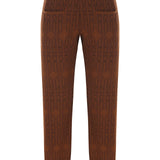 Knit-Patterned Wool Jogger