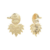 Gold Duck Pendant Earrings