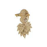 Gold Duck Pendant Brooch
