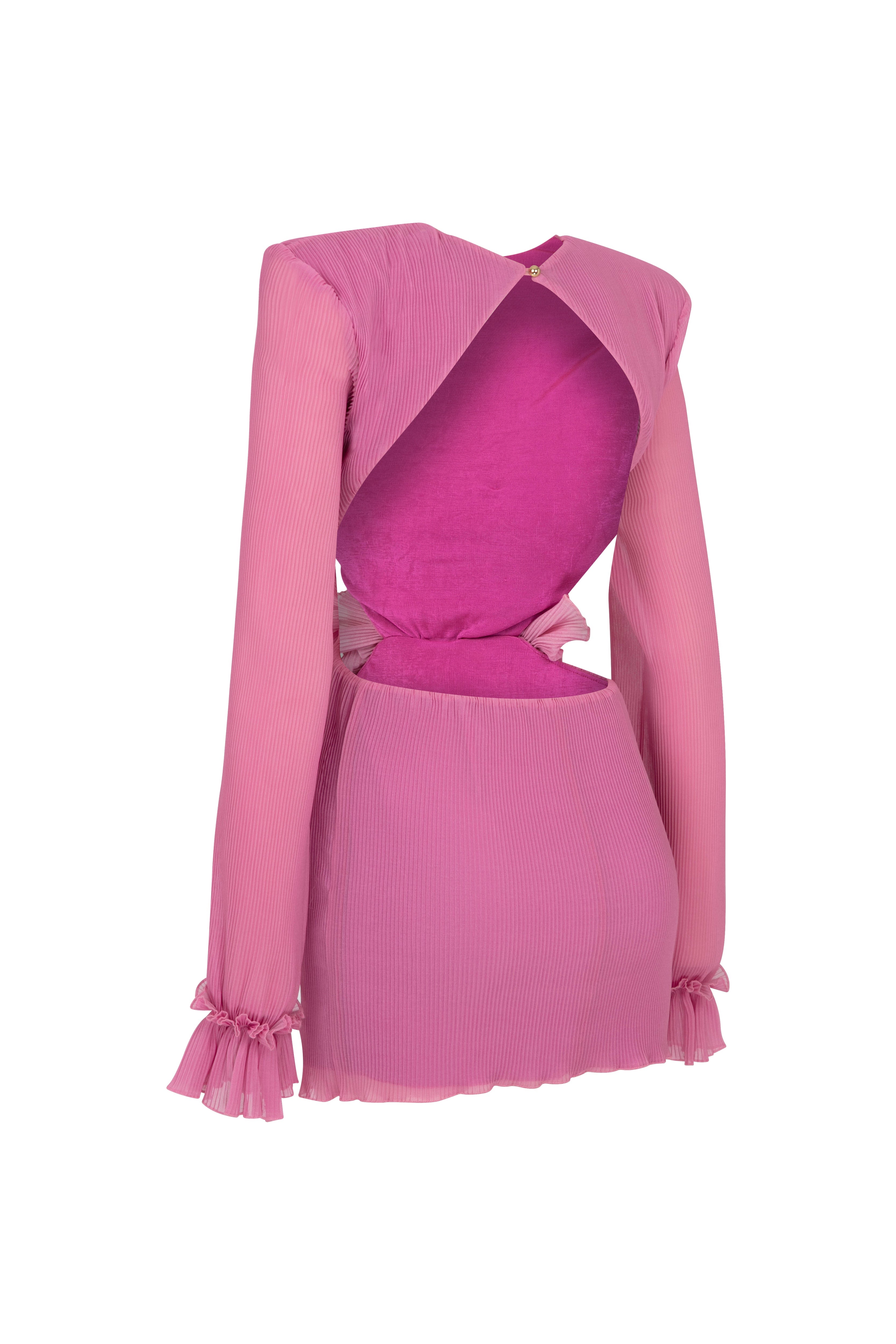 Mini Dress With Cut Out And Flower Details RAISA VANESSA INT Mini Dress With Cut Out And Flower Details RAISA VANESSA INT