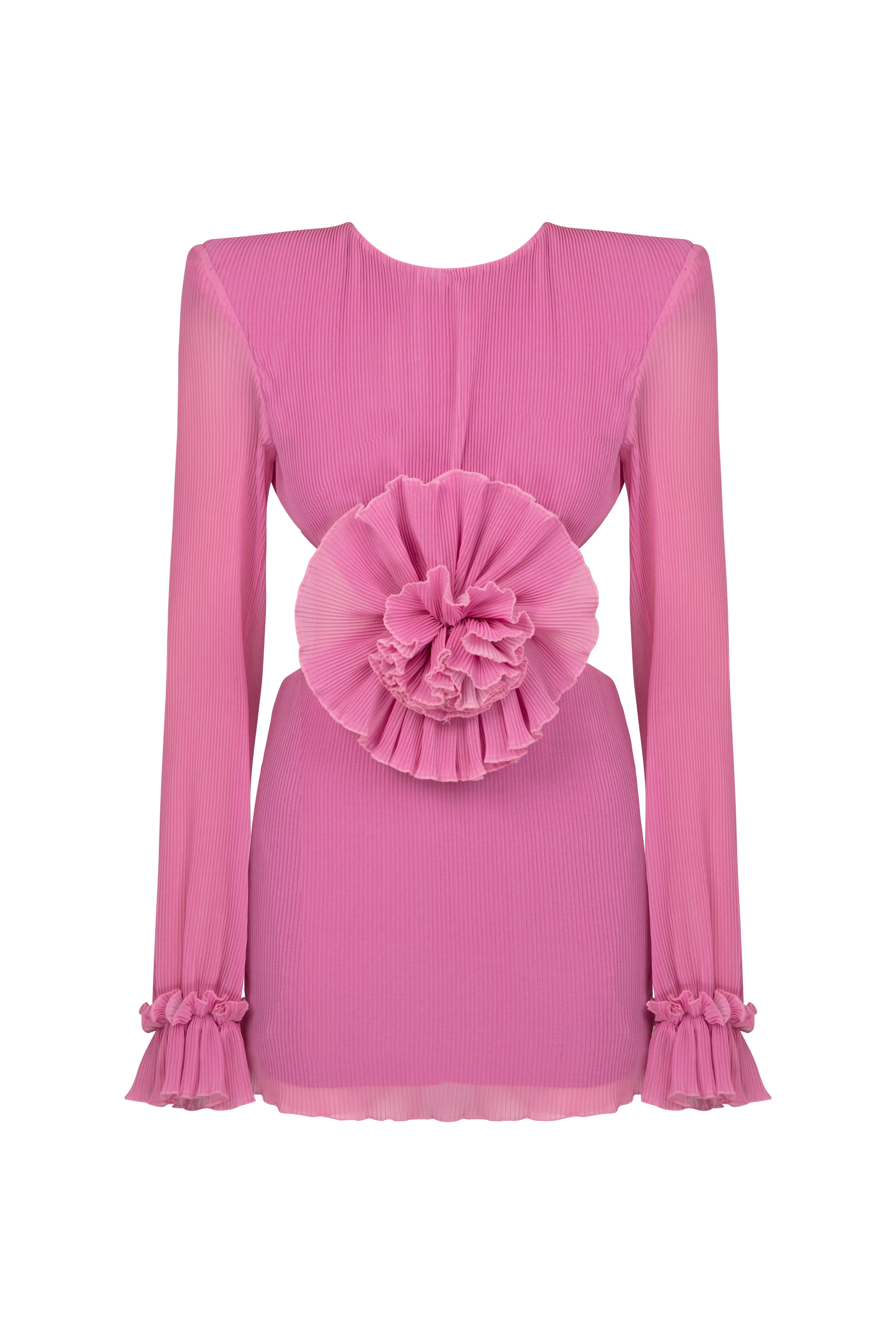 raisa vanessa pink dress Mini Dress With Cut Out And Flower Details